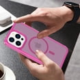 thumbnail image 4 of Allytechgroup Slim Case for iPhone 16 Plus, Hard PC Soft TPU Support Wireless Charging Shockproof Magnetic Protctive Case Cover for iPhone 16 Plus, Rose, 4 of 6