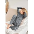 thumbnail image 2 of Ekouaer Womens Jogger Pajama Sets Long Sleeve Sleepwear Round Neck Nightwear Soft Pjs Lounge Sets with Pockets, 2 of 5