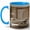 Blue, variant on Neutral Living Room 11oz Ceramic Mug, Minimal Home Coffee Cup