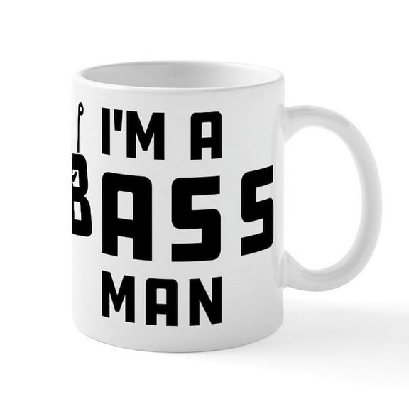 CafePress - I'm A Bass Man - 11 oz Ceramic Mug - Novelty Coffee Tea Cup