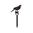 thumbnail image 2 of Linnome Iron Garden Stake Decoration Metal Yard Ornament with Ground Insert for Outdoor Garden Fence Courtyard Farm 11.8x3.4in Black#04, 2 of 6