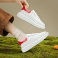 thumbnail image 6 of Platform Casual Men Women Sneakers with Memory Foam Insole Shoes Non Slip Lace Up Stylish Soft Comfortable Dress Sneaker, 6 of 7