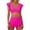 Hot Pink, variant on Huowey High Waisted Tankini Swimsuit For Women 2PCS Bathing Suit Ruffle Bikini Tops Swim Skirt Bottoms Resort Swim Wear Honeymoon Cruise Trendy Wear