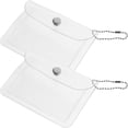 thumbnail image 2 of Bolsa transparente para guardar tarjetas, 2 unidades, para guardar monedas y tarjetas (transparente), 2 of 6
