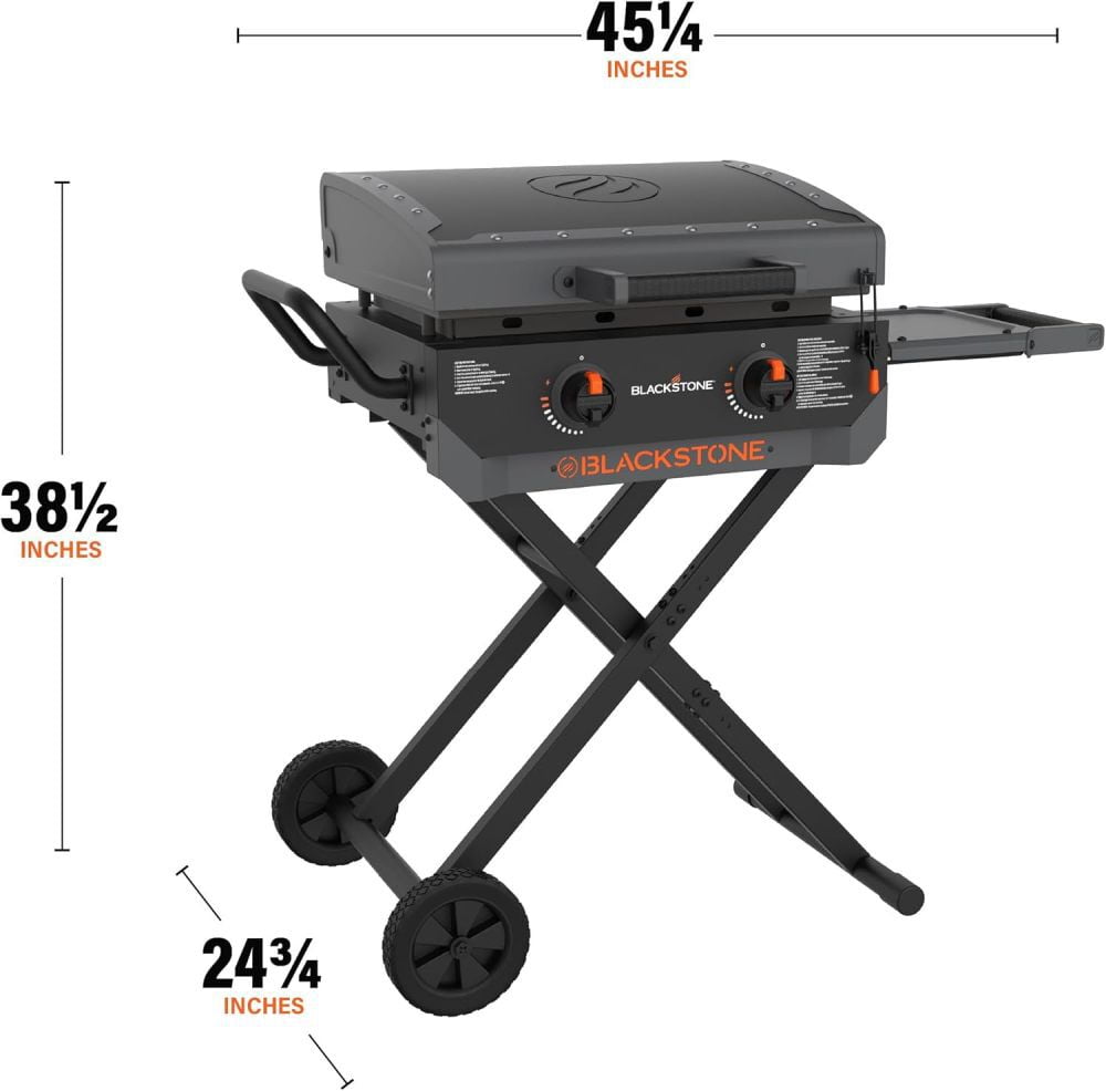 Blackstone Culinary 22 Inch 2 Burner Liquid Propane Griddle With Flex-Fold Legs