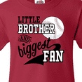 thumbnail image 4 of Inktastic Little Brother and Biggest Fan- Baseball Family Fan Youth T-Shirt, 4 of 5
