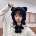 thumbnail image 2 of Gorro con orejas de oso Yuyangstore Negro Sombrero de oreja de oso, 2 of 7