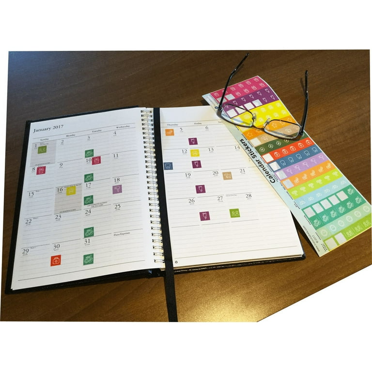 Planner Calendar Reminder Organizing Stickers | 1/2 inch Squares, 10 Sheets  - 114 Stickers, 1140 Pack