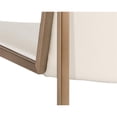 thumbnail image 6 of Sunpan Blair 17" Modern Faux Leather and Stainless Steel Dining Chair in Cream, 6 of 7