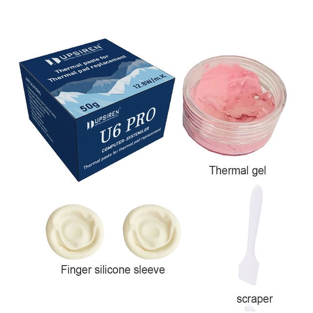 Thermal Putty U6/UX For VGA GPU IC Processor Rapid Cooling Thermal Pad Replacement Heat Blocking Putty High Performance U6 50g