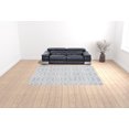 thumbnail image 2 of HomeRoots 512202 9 x 12 ft. Blue & Ivory Wool Geometric Hand Tufted Handmade Stain Resistant Rectangle Area Rug, 2 of 5