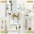 thumbnail image 7 of Brushed Gold Towel Bar Set 10 Pieces Bathroom Hardware Accessories Set Towel Rack Set for Bathroom SUS304 Stainless Steel Toilet Paper Holder Wall Mounted, 23.6 Inch, 7 of 7