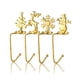 thumbnail image 2 of Colgador de calcetines de Navidad para fiestas, festivales, atmósferas, gancho para chimenea de Navidad, estante antideslizante personalizado, Kits de decoración para fiestas Copo de nieve dorado Billuyoard HA064988-05, 2 of 6
