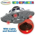 thumbnail image 5 of Playful Minds: UFO Explorer - Lights & Sounds ET Outer Space Toy Set, Flying Saucer Ship w/ Alien Cockpit, 2 Martian Figures, Play & Explore, Kids 3+, 5 of 9