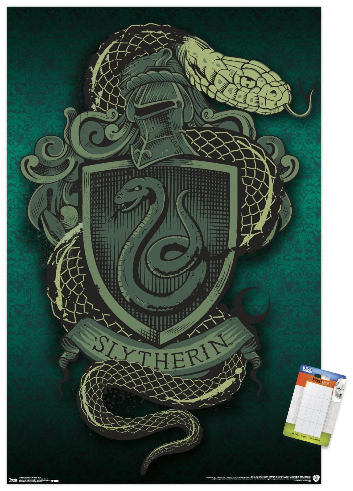 1-Harry Potter SLYTHERIN House Crest Standard Size Pillowcase New and Handmade! 