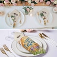 thumbnail image 3 of Beige Happy Easter Cloth Napkins, Spring Easter Eggs Floral Rustic Washable and Reusable Dinner Napkins Set of 4, Table Napkin for Kitchen Party Birthday Wedding Hotel Housewarming 20"x20", 3 of 9
