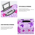 thumbnail image 4 of Puzzles butterfly pink purple Luggage Cover Anti Scratch, Elastic Suitcase Protector Suitcase Covers for Luggage Fits 18-32 Inch Luggage, 4 of 5