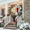 thumbnail image 2 of Merry Christmas House Flag, Double Sided Vertical Christmas Flags Rustic Xmas Winter Farmhouse Lawn Yard Outside Outdoor Decorative Flag Decor 28x40 Inch DF004-28, 2 of 5
