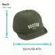 thumbnail image 3 of 1 gorra de béisbol informal ajustable de pana versátil Retro para niños con bordado de letras para actividades al aire libre 52cm/20,47 pulgadas 2-5 años, 3 of 3