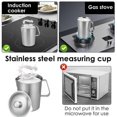 thumbnail image 5 of 2L 304 Stainless Steel Measuring Cup with Lid and Marking Milk Pitcher for Restaurants for Cooking Kitchen Coffee, 5 of 5