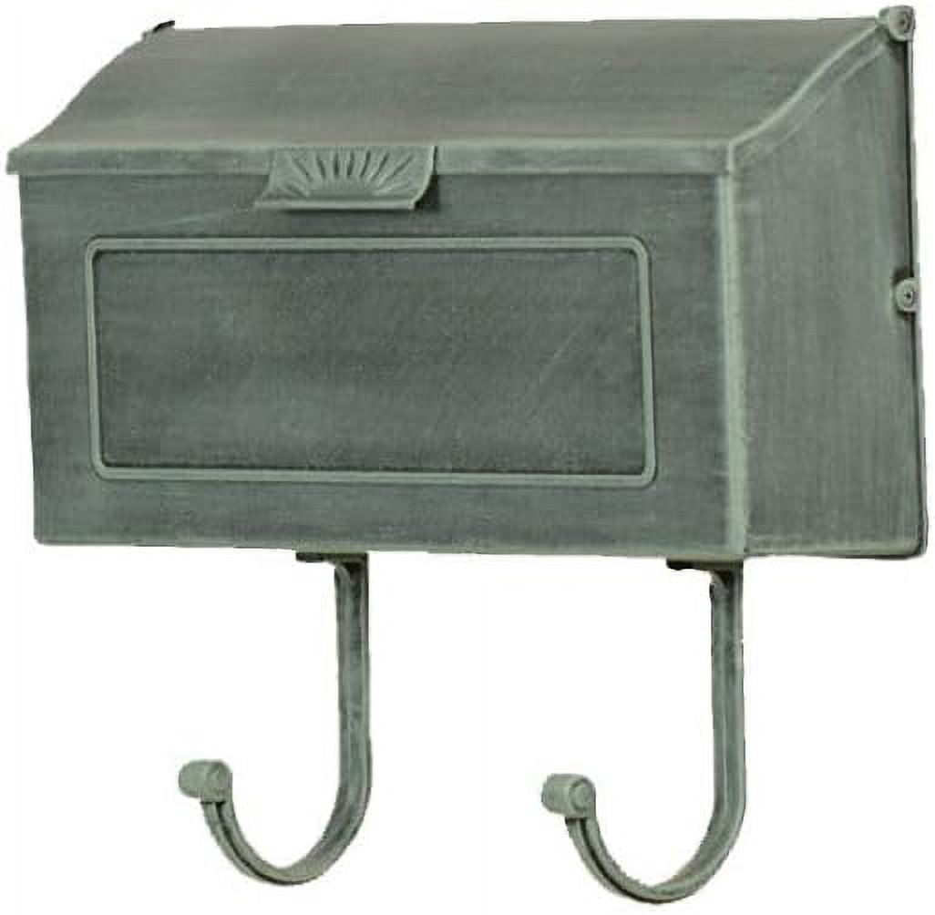 Special Lite Horizon Horizontal Wall Mount Mailbox - Verde Green Aluminum Mailbox for Wall Mount - SHH-1006-VG