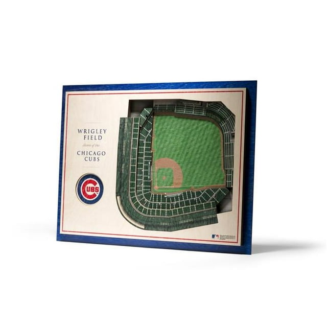 YouTheFan 5028748 MLB Chicago Cubs 5-Layer StadiumViews 3D Wall Art - Champ de Wrigley