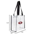 thumbnail image 3 of Littlearth Tote Unisex Para Adultos Nfl San Francisco 49Ers, Transparente, Cuadrado, Para Estadio, Transparente, 11.5" X 5.5" X 11.5", 3 of 3