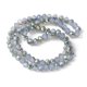 thumbnail image 2 of Electroplate Transparent Glass Beads Strands Imitation Jade Beads Half Green Plated Faceted Rondelle Lavender 6x5mm Hole: 1mm about 85~88pcs/strand 16.1~16.5 inch(41~42cm), 2 of 4