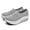 Gray Plus Size, variant on Up to 30% off, TAGOLD Women's Fashion Sneakers Shoes for Women Non Slip Running Shoes Plus Size Breathable Mesh Sports Shoes Thick Soled Shoes, Dark Blue, Size 8.5