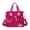 Hot Pink, variant on FSAGAE Multi-Pocket Travel Bag Nylon Tote Lightweight Handbag Red Waterproof Large-Capacity Durable