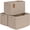 Brown, variant on Natubeau 3 Pack Woven Storage Basket for Shelves, Cotton Rope Storage Bins for Toys Books, Storage Baskets for Organizing, 14.96"X9.8"X8.85", White&Brown