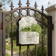 thumbnail image 4 of Galvanized Metal Wall Planter - Rustic Vintage Wall Mounted Planters for Indoor Outdoor Plants Farmhouse Hanging Plant Holder Decor (13.2" L x 9.5" H), 4 of 8