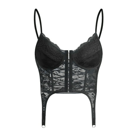 UPPADA Black Waist Corset on Sale Women Corset Bustier Push up Lingerie Top Shapewear Overbust Cincher Top Lace up Corset Basque Overbust Corset Plus Size