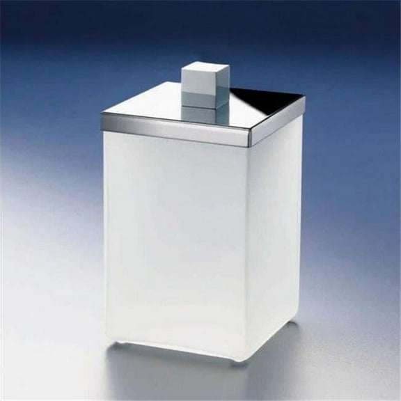 Concrete Stone & Wooden Finish Cotton Swab & Cotton Container