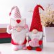 thumbnail image 5 of Decoración navideña Corazón Papá Noel Feliz Navidad Muñeco de gnomo nórdico Muñeco de peluche Adornos para decoración del hogar Regalos del día de San Valentín, 5 of 5