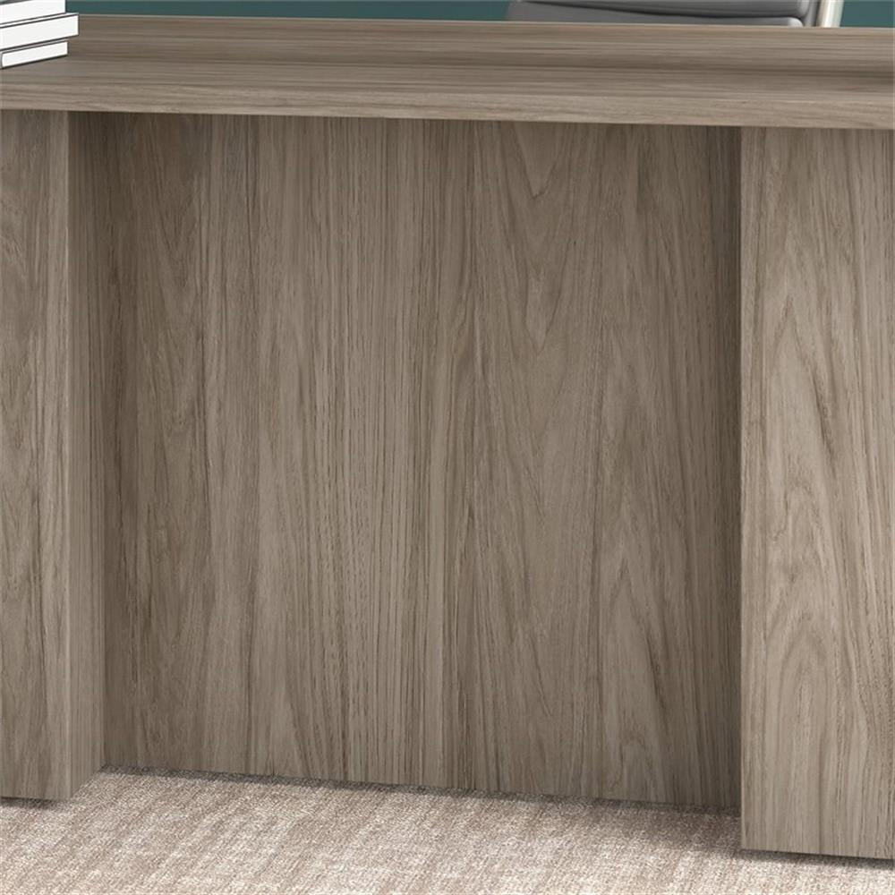 Office 500 72W L Shaped Desk with Drawers in Modern Hickory - Engineered Wood