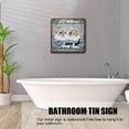 thumbnail image 2 of Funny Bathroom Signs, Just Kidding This is A Half Bath Vintage Tin Sign, Restroom Sign Decor, Great Gift for Bathroom, Dogs Wall Art, Animal Lovers Gift, Metal Tin Sign 12x12 inches, 2 of 6