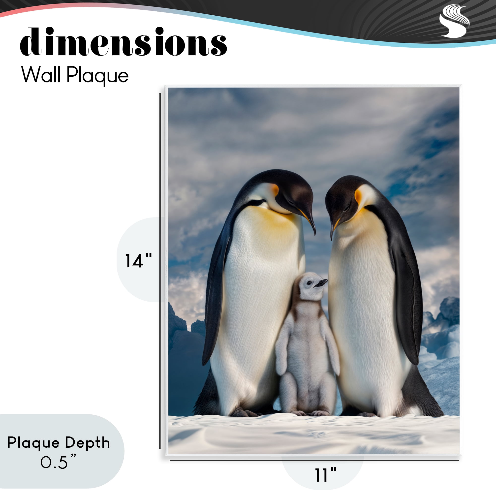 Stupell Industries Penguins In The Wild Wall Plaque Art, design by Scott Stulberg