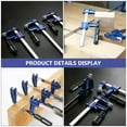 thumbnail image 6 of WHAMVOX Corner Clamps for Woodworking F Clip Essential Tool 35CM Blue, 6 of 8