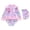 Purple#9527, variant on BOOMNY Toddler Girls 2 Peice Swimsuits Long Sleeve Bathing Suit for Kids Cartoon Graphic Lightweight Summer Vacation Beach Swimwear