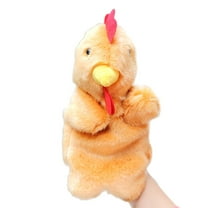 Easter Chicken Hand Puppet Soft Finger Toy 30cm Tall Parent-Child Interactive Storytelling Prop Stage Show Gift for Ages 3 