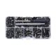 thumbnail image 1 of Juego de caja de remaches, kit de tuercas de remache con herramientas, accesorios de repuesto, fácil de almacenar Negro, 1 of 9
