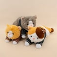 thumbnail image 6 of Weighted Soft Cat Plush Toy Body Pillow - Cute Lifelike Kitten Stuffed Animal (Clothes Removable), 6 of 7