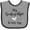 Heather and Black, variant on Inktastic My Godmother Loves Me Heart Godchild Boys or Girls Baby Bib