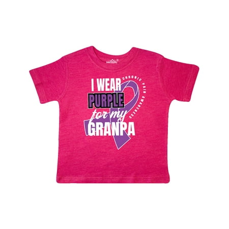 

Inktastic Chronic Pain I Wear Purple For My Granpa Gift Toddler Boy or Toddler Girl T-Shirt