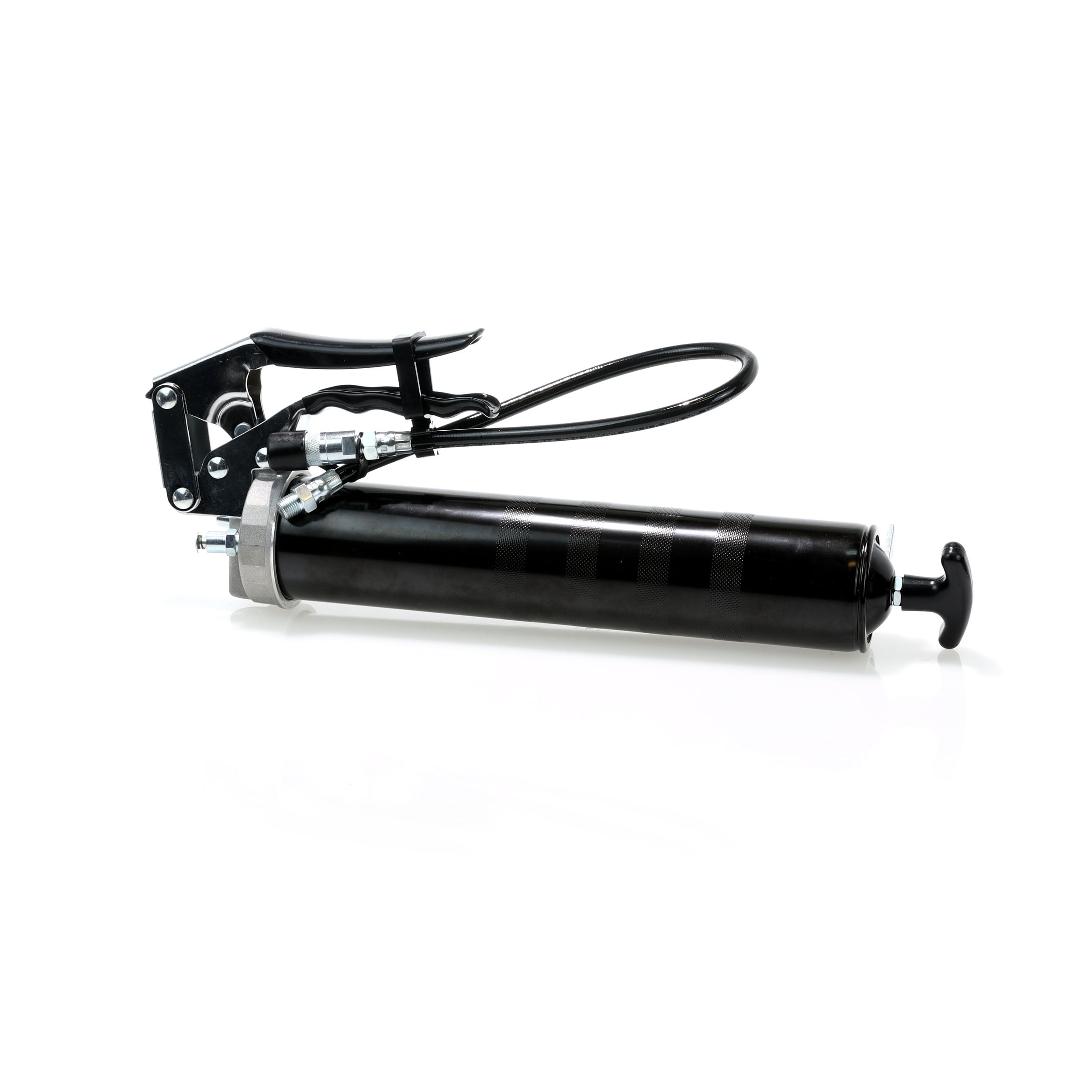 (2 pack) Lumax Heavy-Duty Pistol Grease Gun with 18" Flex Hose