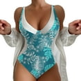 thumbnail image 1 of Aayomet Maillots de Bain pour Femmes Intégral devant Torsadé Maillots de Bain Contrôle du Ventre Maillot de Bain Rétro Inspiré Monokini, Vert Menthe TG, 1 of 4