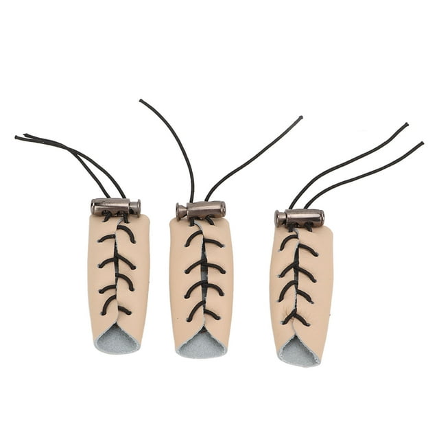Archery Finger Guards, Portable Imitation Leather Bow Finger Guard Comfortable Wear Wide Applicability Soft Texture Brown For Compound Bow For Recurve Bows