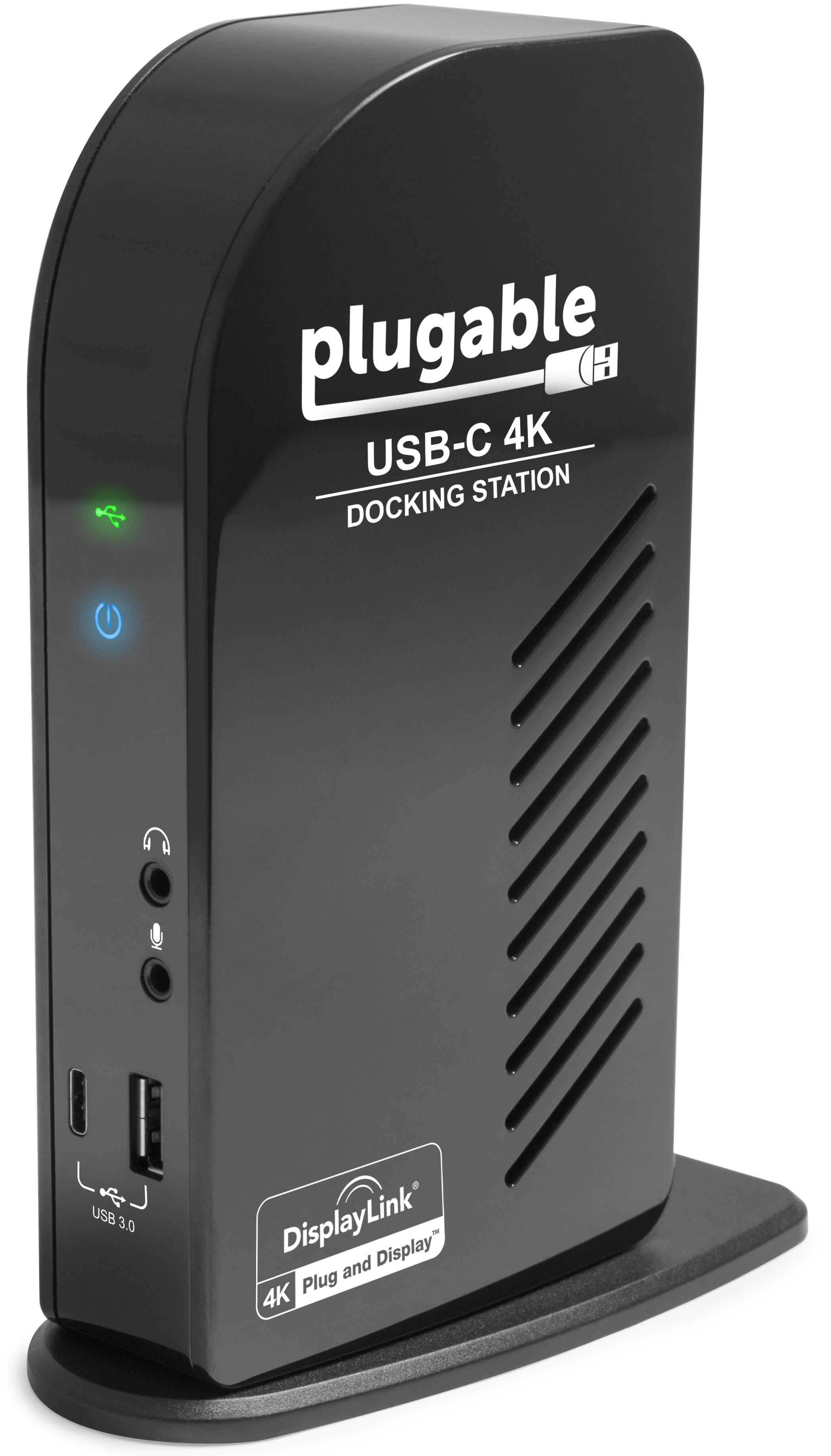 Plugable 4K Triple Monitor Docking Station with Power Delivery USBC to HDMI and DisplayPort