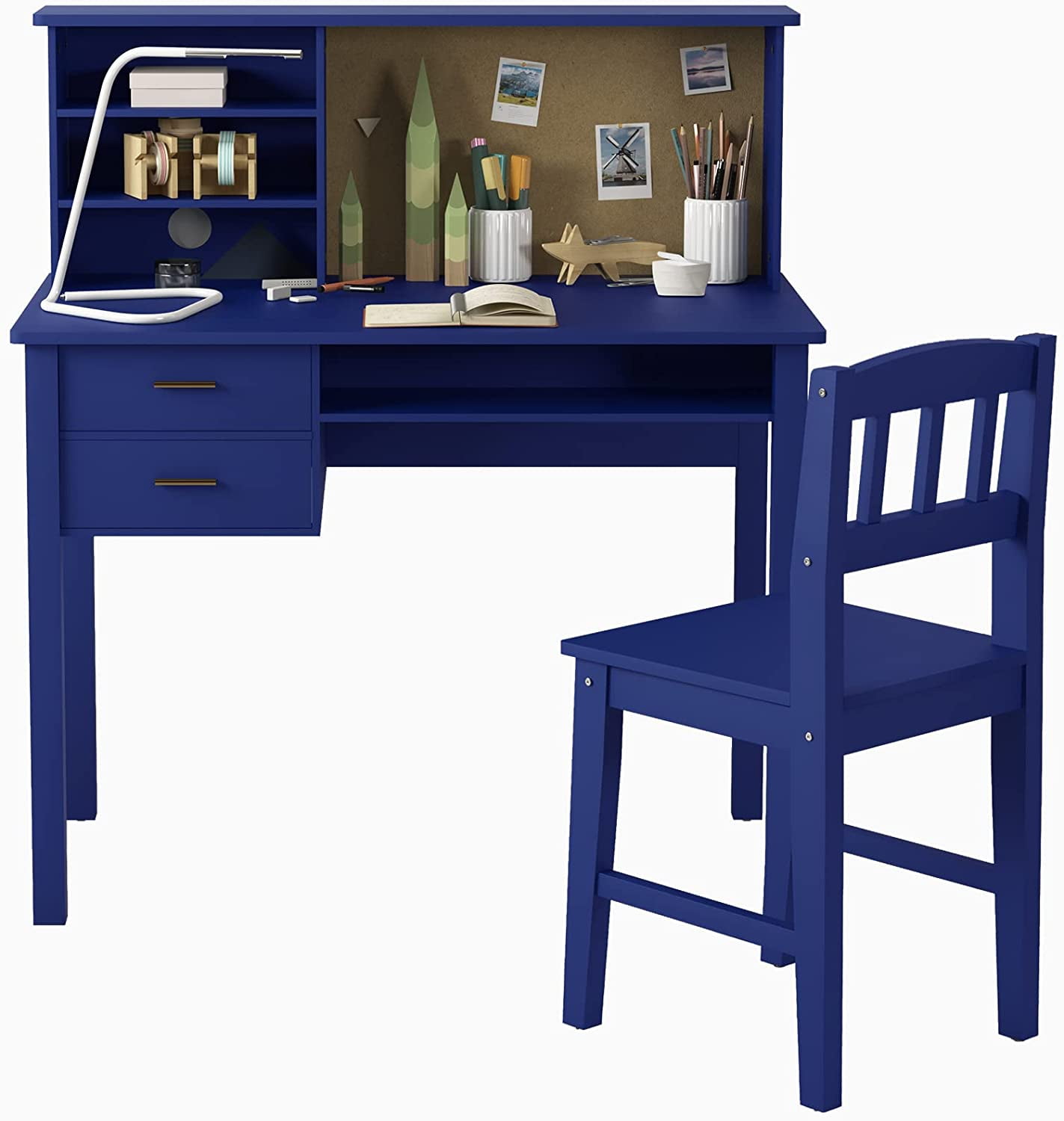 Toddler Desk Kids Art Table And Chairs, 2-in-1 Toddler Craft And